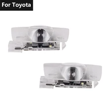 Car Logo LED Door Light Laser Projector lamp For Toyota Land Cruiser LC200 200 Prado LC150 150 Prius Reiz Sequoia Sienna Tundra