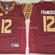 Новое поступление высокое качество Deondre Francois футболка колледжа майки#12 FrancoisYouth майки S-XL