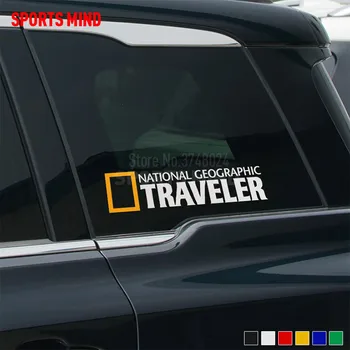 

2 Pieces Vinyl Car Sticker Decal Car-Styling NATIONAL GEOGRAPHIC TRAVELER Exterior Accessories