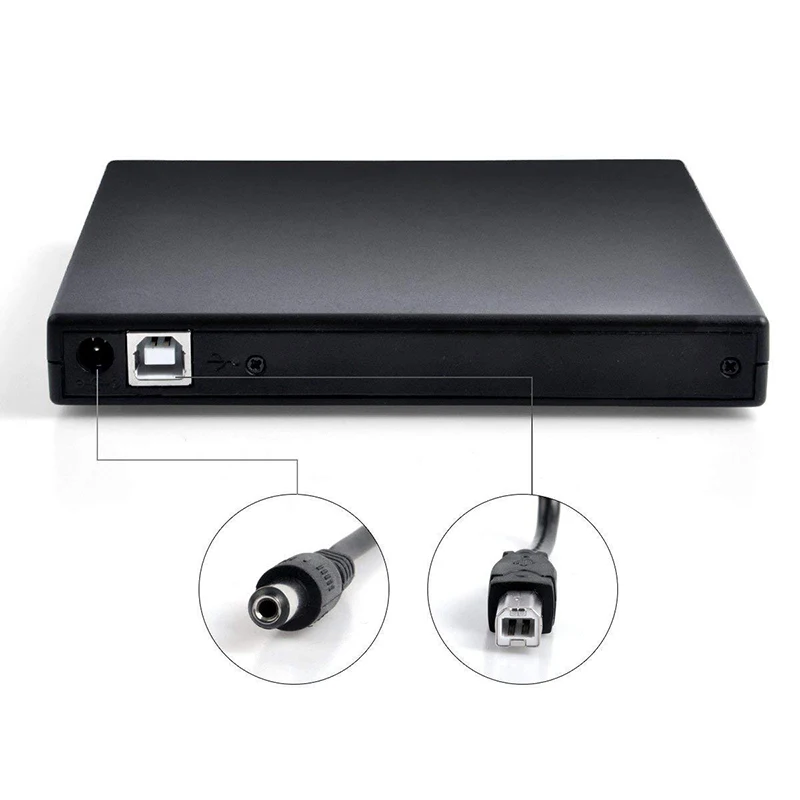 Тонкий внешний оптический привод USB 2,0 DVD комбинированный DVD rom плеер CD-RW горелки Писатель подключи и играй для Macbook ноутбука настольного ПК