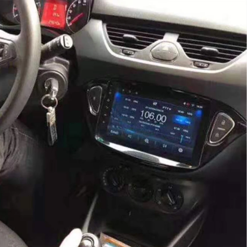 Автомобильный радиоприемник андроид мультимедийный проигрыватель для Opel Corsa E vauxhall Corsa автомобильный сенсорный экран gps навигация поддержка Carplay Bluetooth