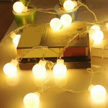 

LED Ball String Lights Wedding Fairy Light Christmas Outdoor Indoor Garland 5m 10m 20M 30M 50M Holiday Party Garden Decor