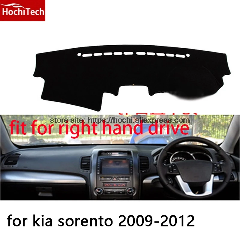 Для kia sorento 2009- коврик для приборной панели с правым приводом защитная накладка для автомобиля-Стайлинг обновление интерьера клейкий коврик продукты