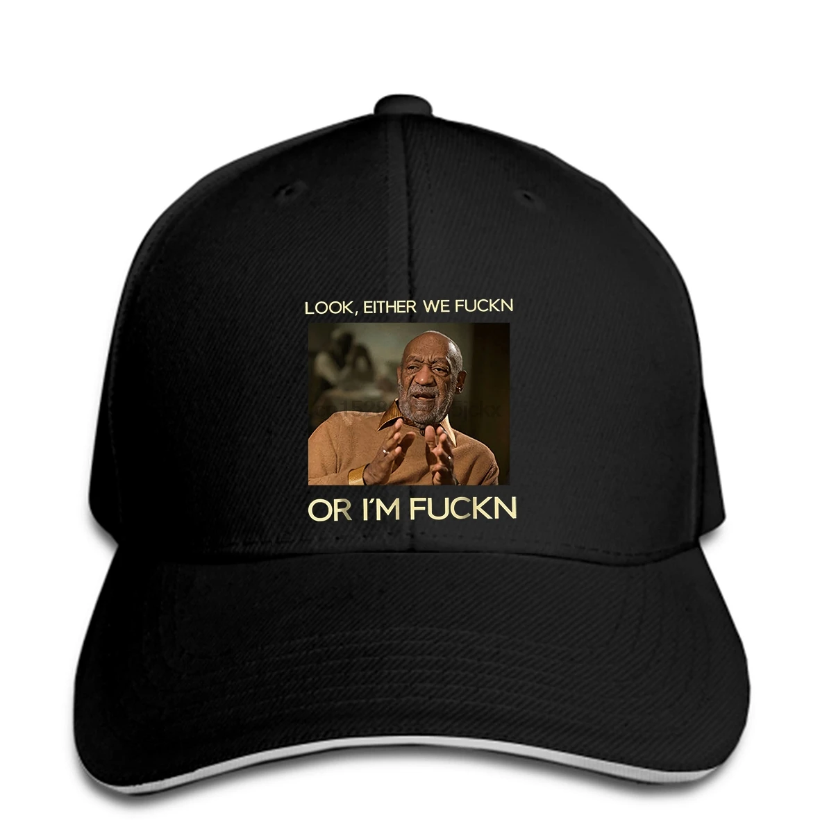 Bill Cosby Посмотрите либо мы F или IM F бейсбольная кепка BlackMen snapback Кепка пиковая