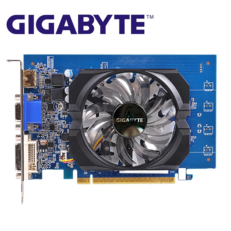 GIGABYTE GT 730 2 Гб D5 видеокарты GV-N730D5-2GI 64Bit GDDR5 видеокарта для nVIDIA Geforce GT730 HDMI Dvi VGA карты
