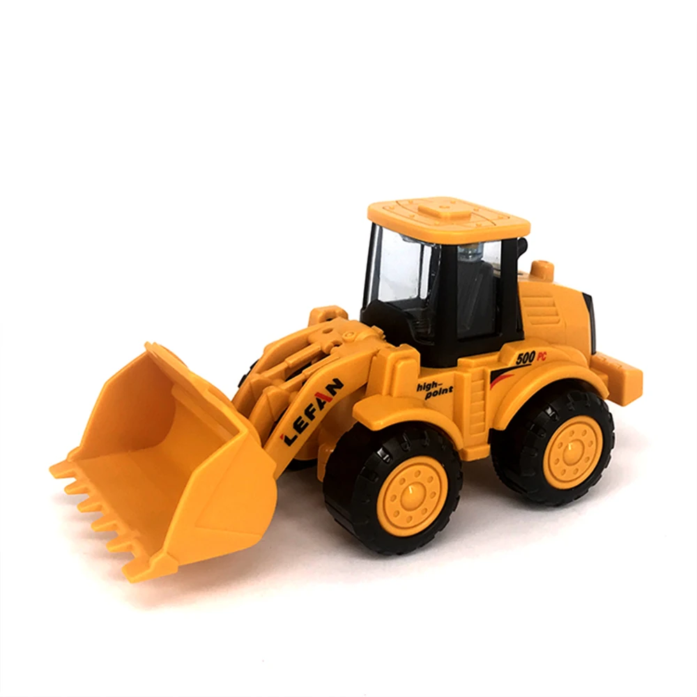 BYY 3 kinds of simulation engineering truck excavator toy forklift model classic toy inertia car children toy engineering car