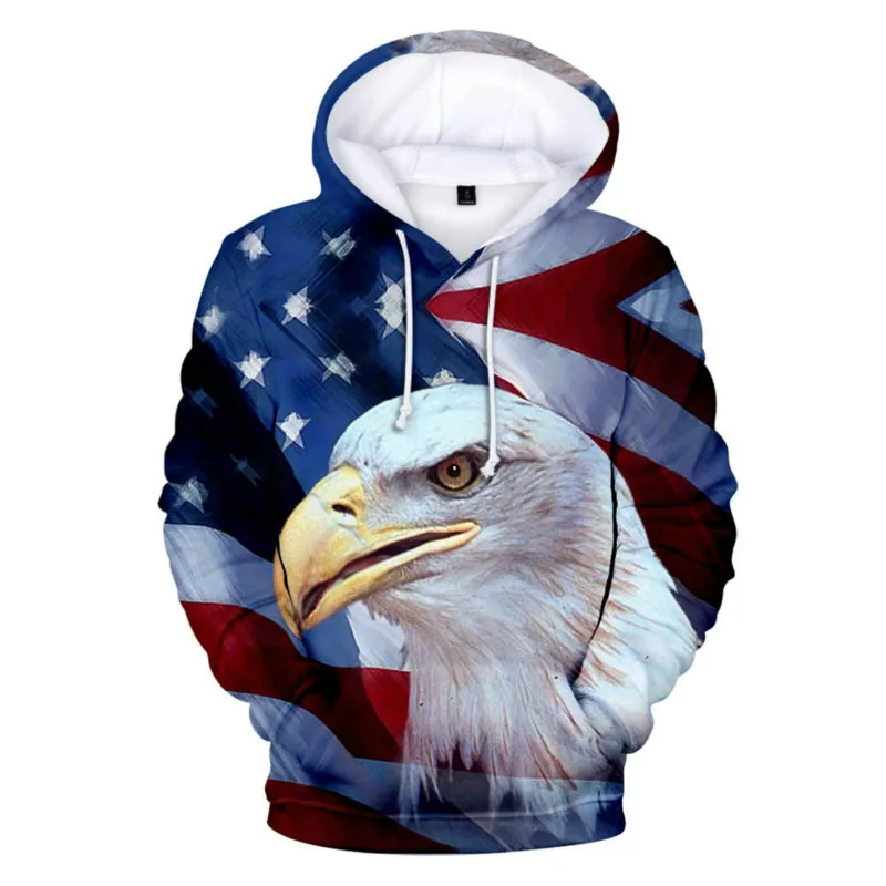 

Journalism! American Hoodie, USA. Men's 4th July Independence Day 3rd US flag sweatshirt with Hoodie, 3D Hoodie