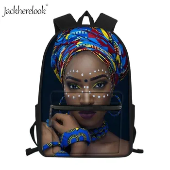 

Jackherelook Africa Girls Princess School Bags for Teenage Girls Black Women College Students Backpacks Sets Kid Custom Book Bag