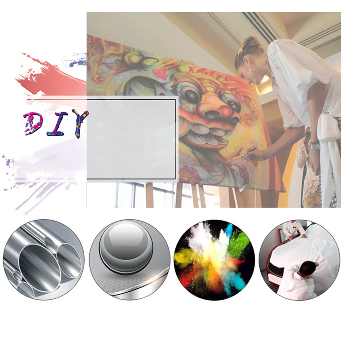 

Mini Airbrush Tools Air Pump Air Compressor Kit Model Cosmetic Makeup Airbrush Kit - EU Red Plug