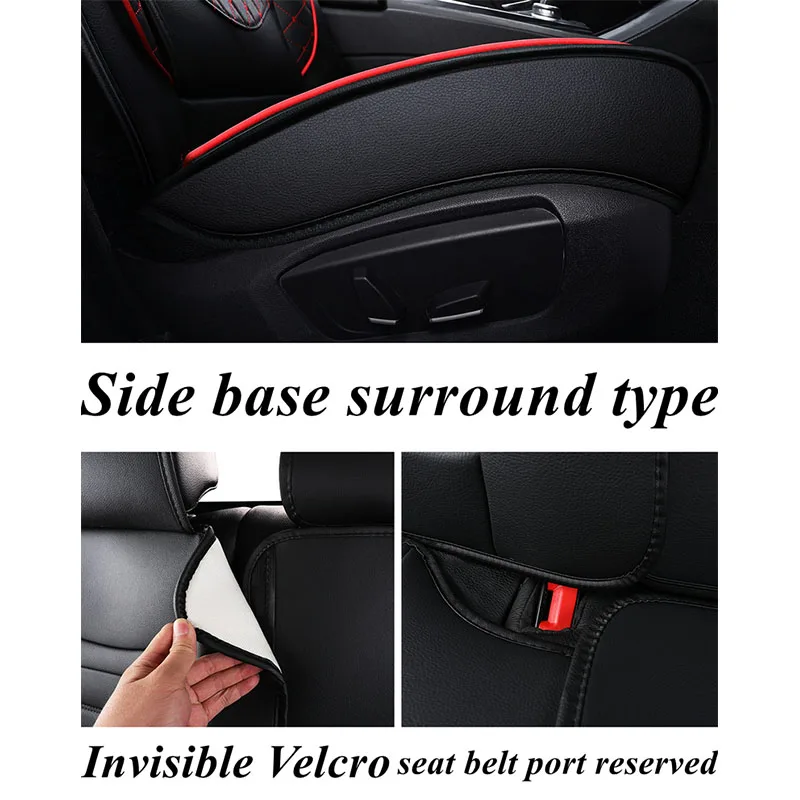 HONCENMAX Zachte autostoelhoes, pluche kussen mat beschermer voor auto, universeel voor sedan hatchback SUV, auto-interieur accessoires - achterbank bodemhoes