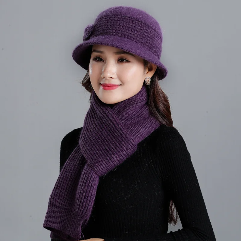 wool scarf hat