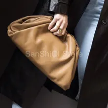 Simple Women Dumplings Messenger Bag Designer Retro New Fashion Cloud Female Crossbody Shoulder Bag Tide Handbag Clutch Bag