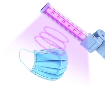 

Safe Health LED Ultraviolet Lamp Portable Handheld USB Charging For Home Toilets Cleaning Household UV Light Disinfection