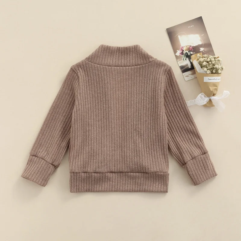 Ma&Baby 1-6Y Children Kid Baby Girls Knitted Cardigan Long Sleeve Sweaters Autumn Spring Clothing Costumes DB88