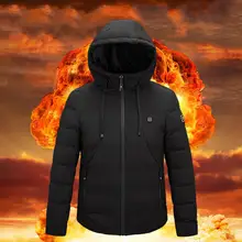 Heating Jacket Clothing Three-Speed Electric USB Cotton Heating Jacket Clothes Charging Heating Outdoor Warm Jacket Super Size