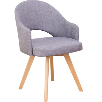 

Nordic Solid Wood Dining Chair, Contemporary And Contracted Household Adult Single Person Sofa Computer Desk Cafe