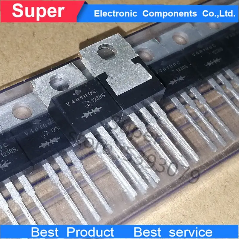 nuevo 10 unids/lote V40100C V40120C V30120C V30100C TO-220 V30100C-E3/4 Вт V40100C-E3/4 Вт транзистор