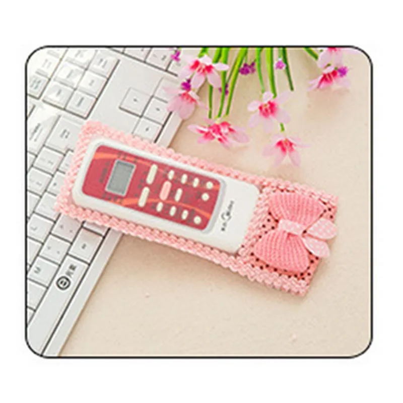 3 Sizes Shockproof Bow-knot Case For TV Remote Control Remote Cover Bag Anti-dust Protective Cover Case Household Organizer - Color: S