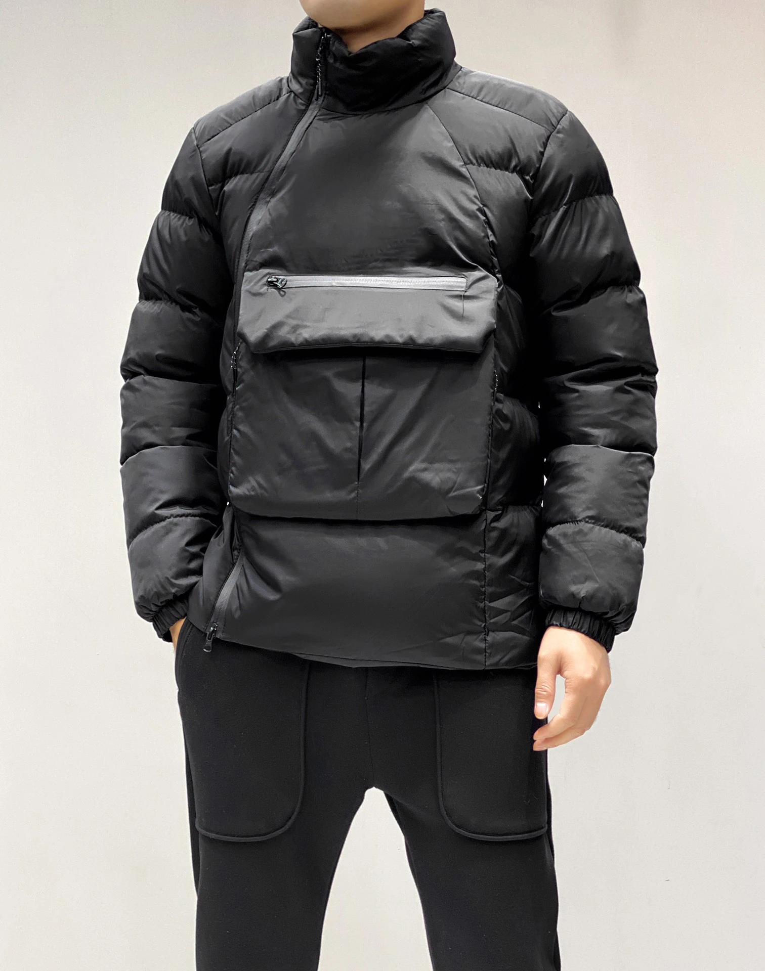 Мужской зимний утепленный пуховик парная простая повседневная куртка