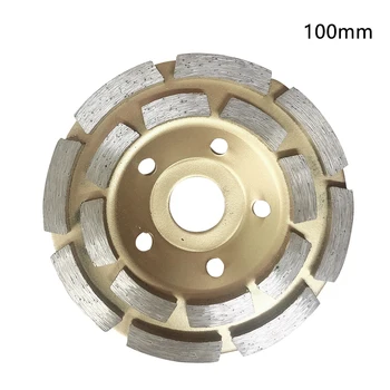 

Metalworking Ground Rotary Double Row Disc Shape Diamond Cup Wall Grinding Wheel Milling Concrete Masonry Tools Time Saving
