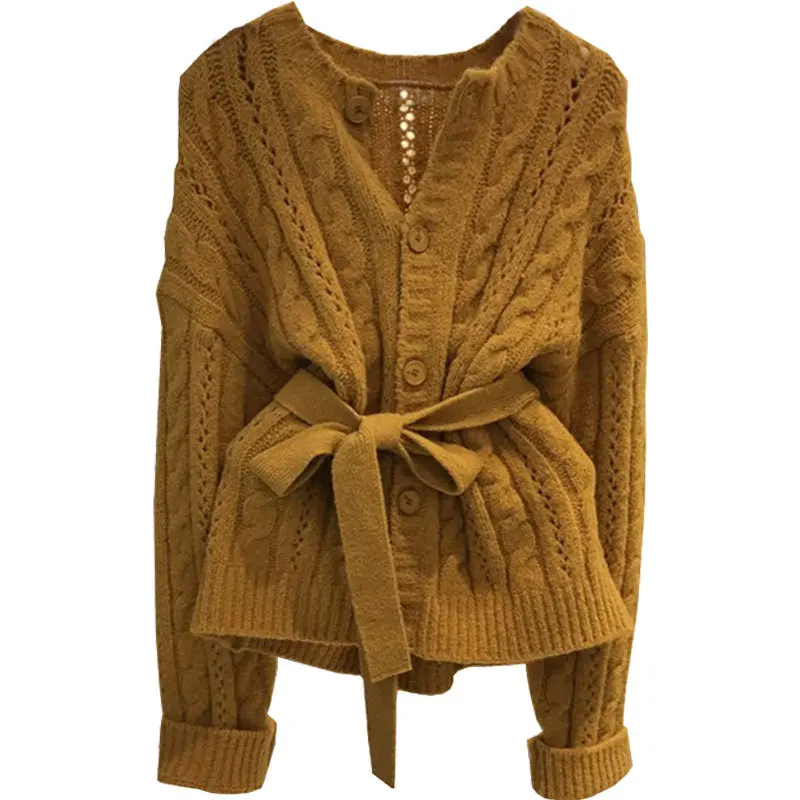 

Ladies Korean loose 2020 spring knit cardigan sweater