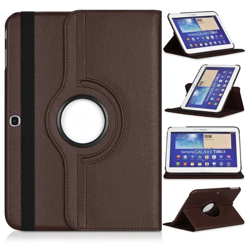 Custodia Magnetica Per Samsung Galaxy Tab 3 10.1 Gt-P5200 Folio Pu Custodia In Pelle Tab 3 10.1 P5200 P5210 P5220 Stand Smart Tablet Capa