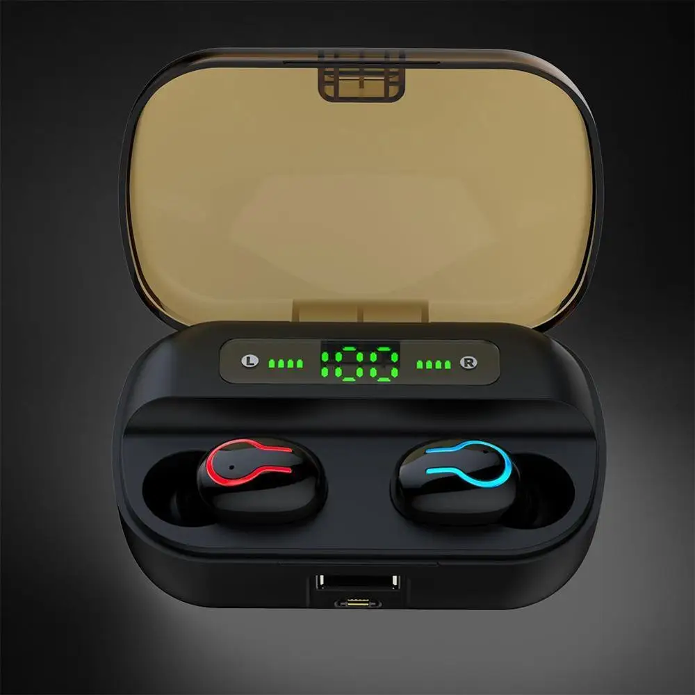 Q82 Led беспроводные Bluetooth 5 0 наушники TWS Handfree музыкальные стерео гарнитуры вкладыши