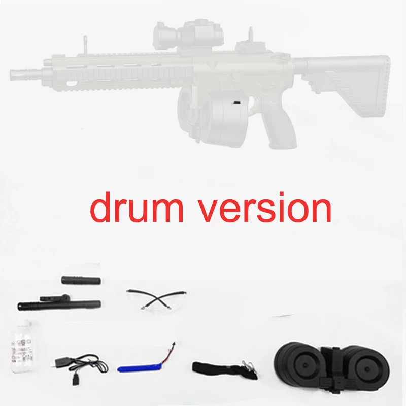 AK UNCLE Le Hui HK416A5 V2 двойной барабанный гель мяч Blast Magazine игрушечный пистолет для кормления
