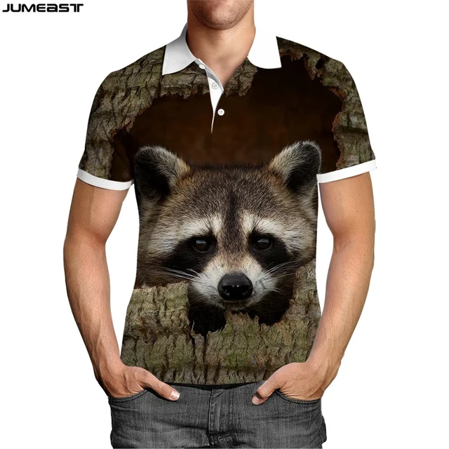 Jumeast Sudadera Y2k con estampado 3D para hombre y mujer, Camiseta con de mapache, Polo de camuflaje, ropa deportiva de Hip Hop, Tops| Camisetas| - AliExpress