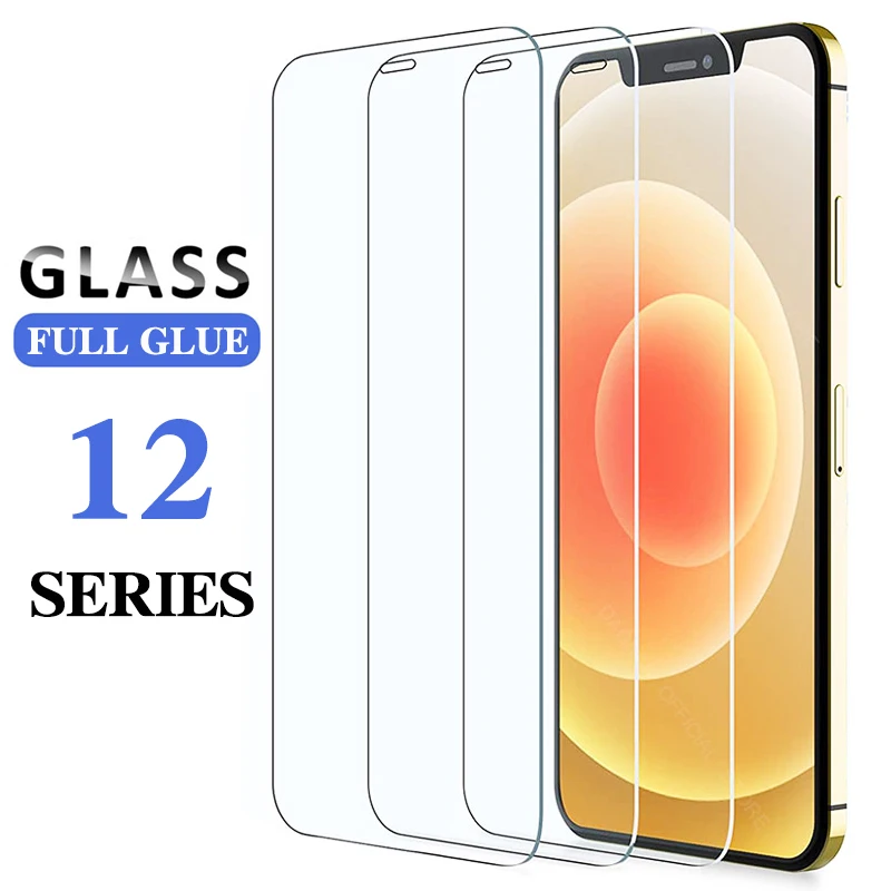 

3Pcs Iphone12 Glass Protective Film For Apple Iphone 12 Pro Max 12pro 12promax Screen Protector Protection Glas Iphone12pro 2020