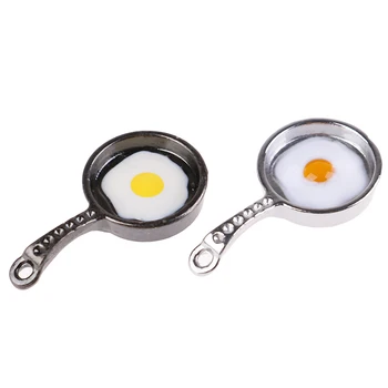 Frying Egg Pans for 12th Dolls House Kitchen Accessories Doll House Decor 1/12 Scale Dollhouse Miniature 1