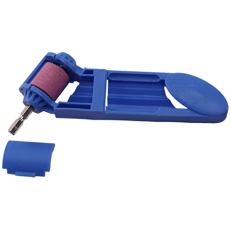 2-12.5mm Drill Bit Sharpener Portable Corundum Grinding Wheel Tool Corundum Resisting Drill Polishing Grinder Wheel Tool