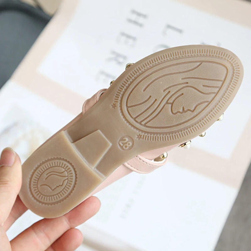 Children Shoes Summer PU Leather Bow-knot Children Sandals 2020 Spring Summer Hot Kids Fashion Rivets Leisure Shoes For Girls