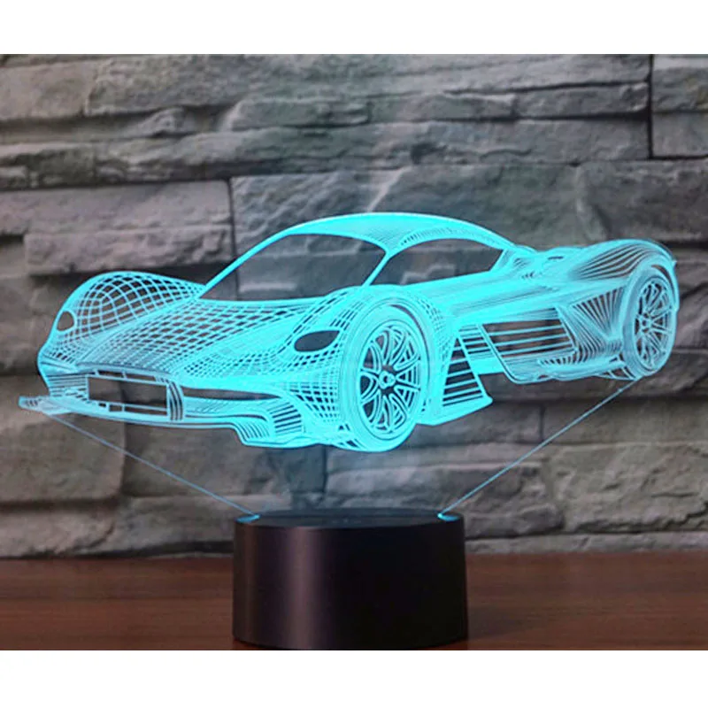 3D светодиодный ночной Светильник воображаемое пространство спортивный