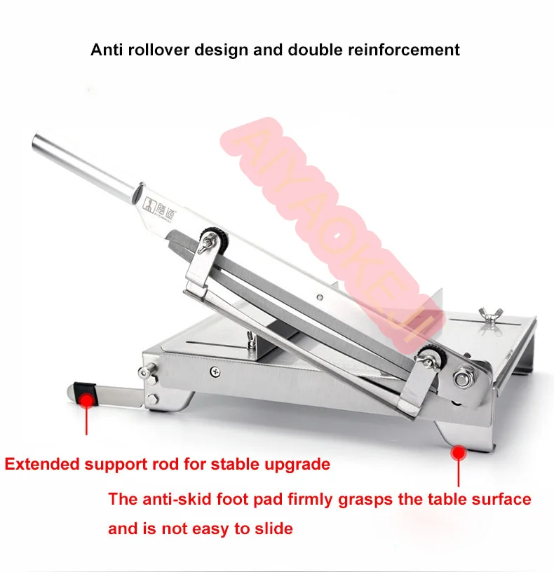 13 . 5-inch Double Edge Cutting Cutter Commercial Household Bone Cutter Machine meat mincer Household Cut beef and mutton rolls