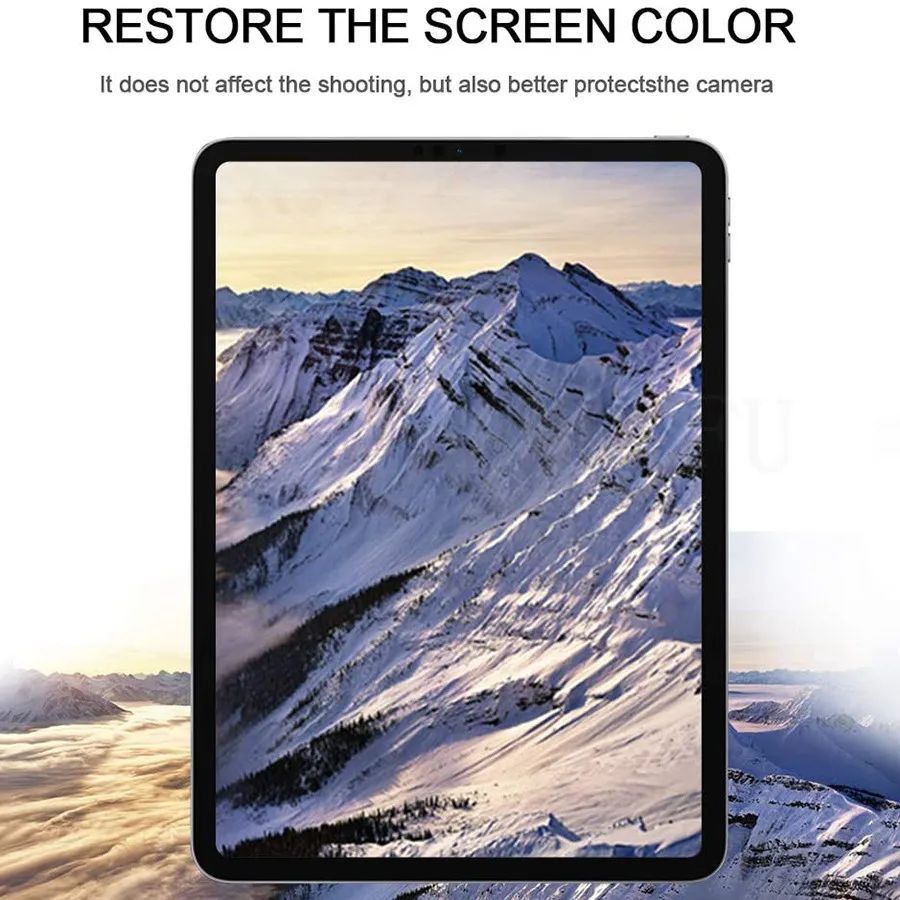 3Pcs Camera Screen Protector Tempered Glass For Apple iPad Pro 11 (2020) 9H Hardness Crystal Clear Film On iPad Pro 12.9 (2021)