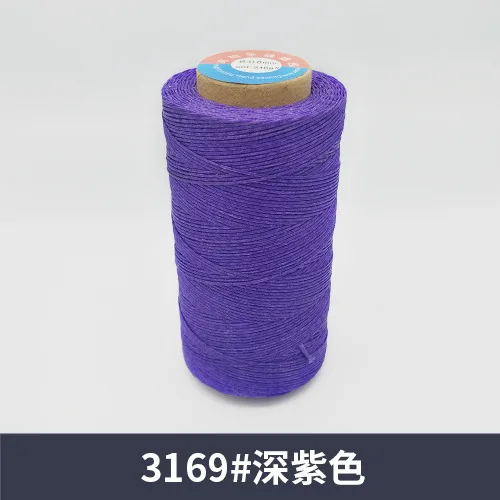 B 34)260m Waxed Thread Cotton polyester Hand Knitting String Strap Necklace Rope Bead Sewing Craft for Leather Caft Stitching 0.8 - Цвет: B