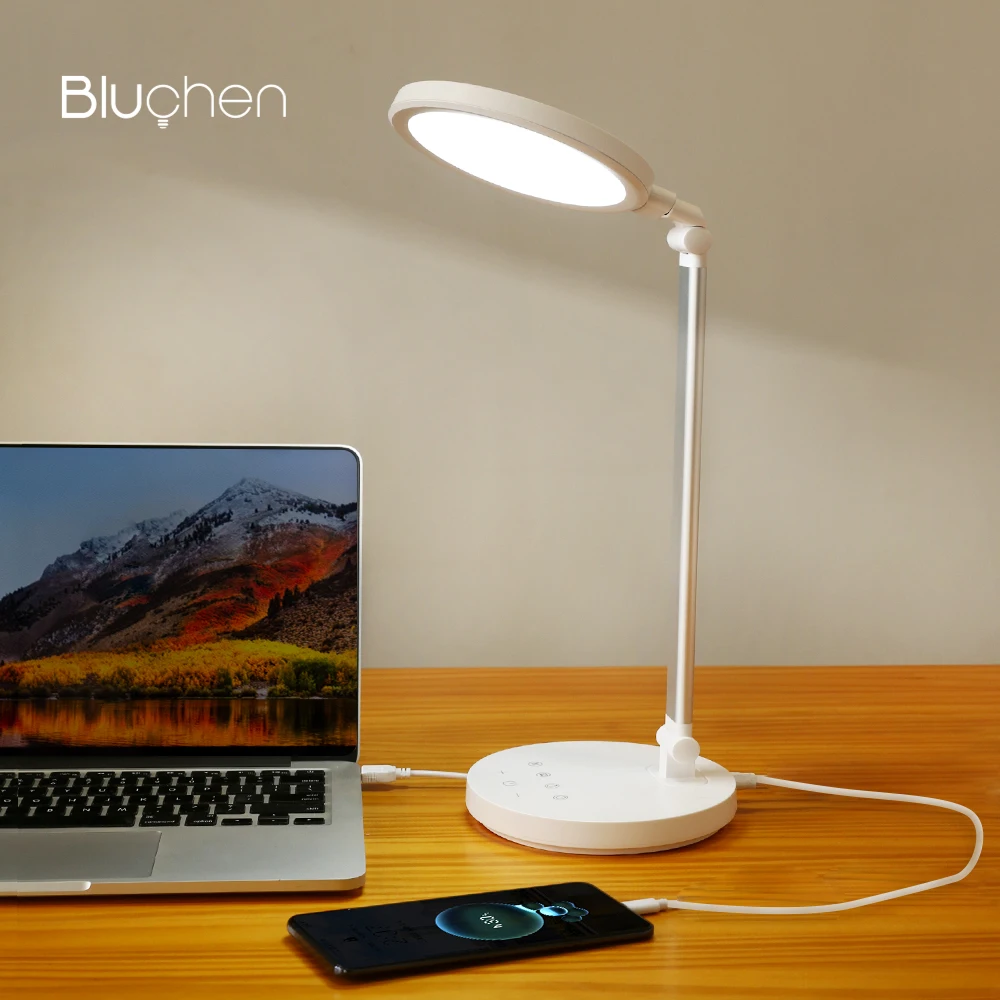 Led Desk Lamp For Study Bedroom Living Room Chargeable Table Lamp Dimming Reading Lamp Automatically Turn Off Desk Lamp image_0