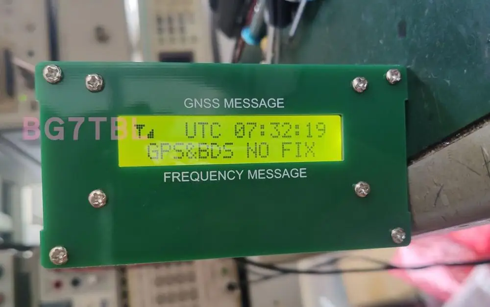 BG7TBL LCD-GNSS 규율 오실레이터, GNSS GPS 지원, BDS 글로나스 갈릴레오, 10MHz