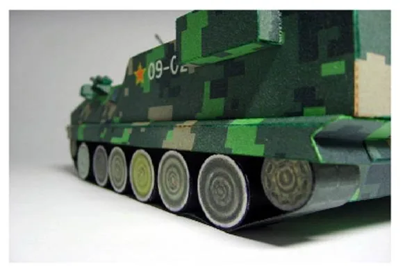 Китай 85 Тип бронированный командный автомобиль 3d бумажная модель трехмерные ручные рисунки военная колесница головоломка работа 1:48 игрушки