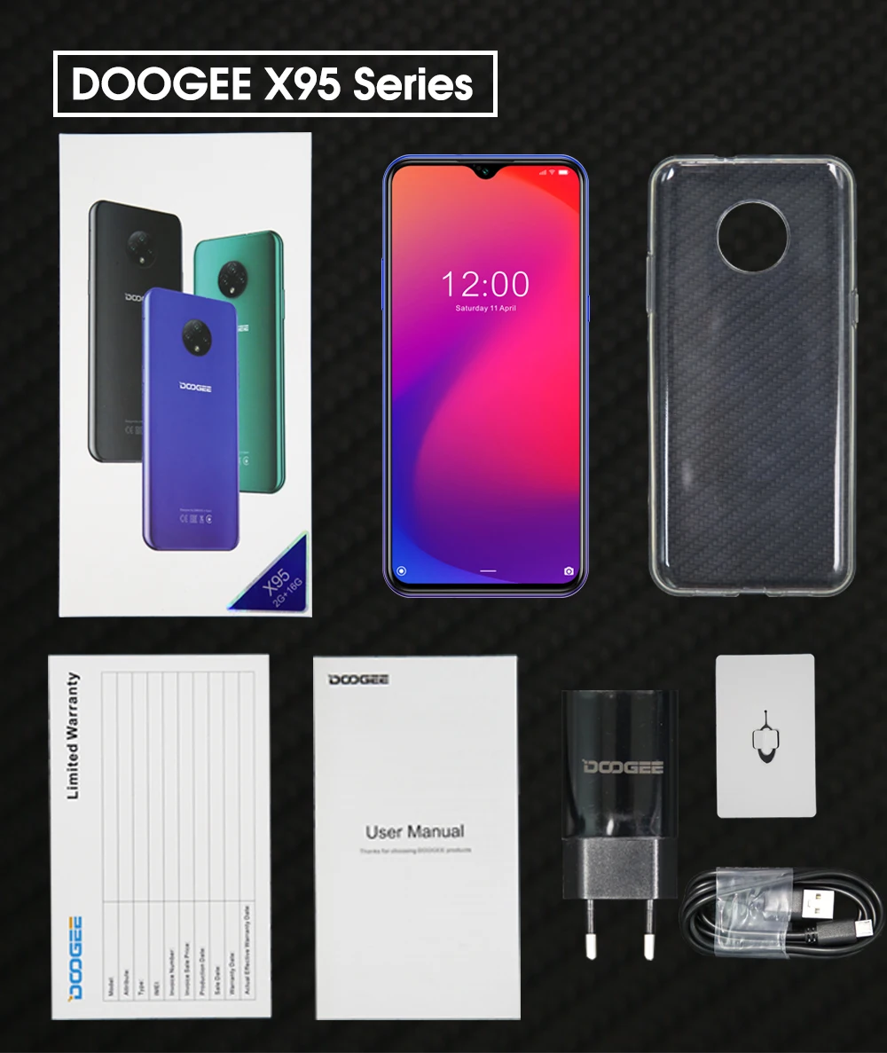 2020 DOOGEE X95 Android 10 4G-LTE Cellphones 6.52