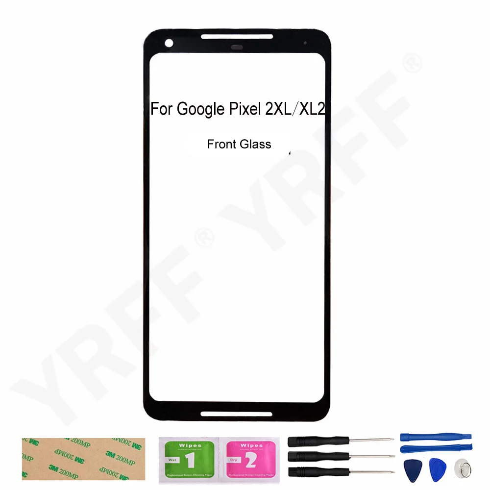 Оригинальная внешняя стеклянная панель экрана для Google Pixel 2XL 2 XL XL2 (без сенсорного
