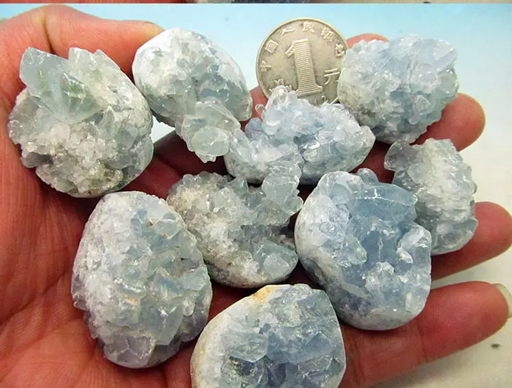 1/2lb Natural celestine stones crystals mineral specimen