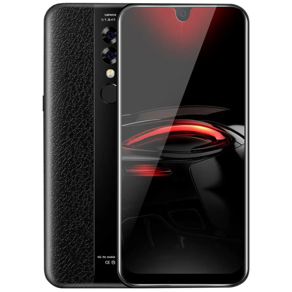 X23 6,2 дюймов смартфон 2+ 32 Гб мобильный телефон дисплей капли воды Тройная камера отпечатков пальцев распознавание лица смартфон - Цвет: black