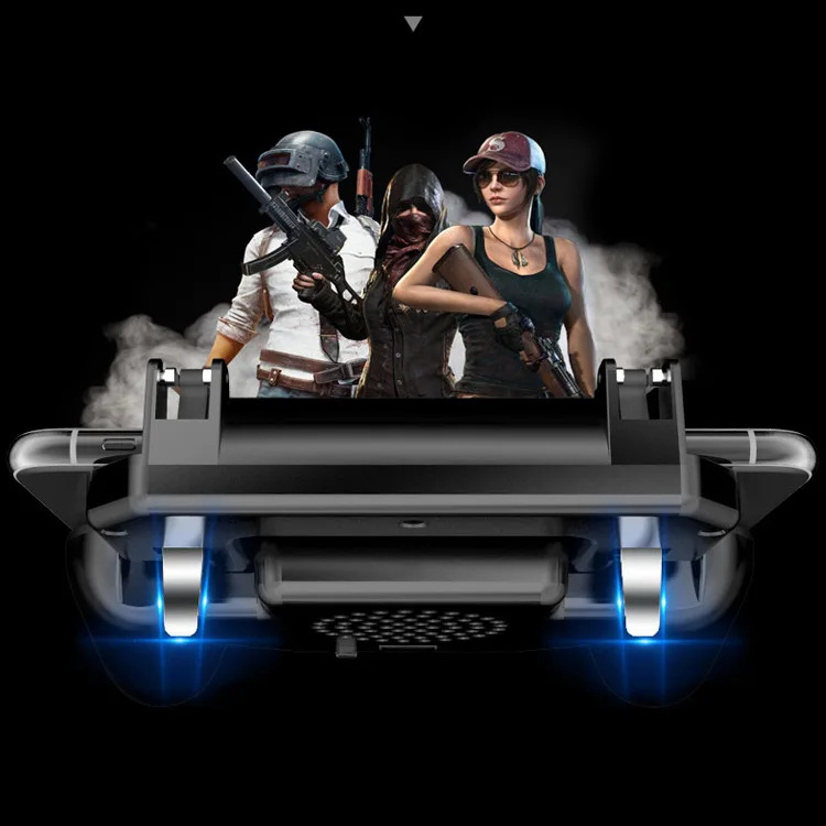  SR Mobile Gaming GamePad Cooler Cooling Fan Fire PUBG Mobile Game Controller Gamepad Joystick Metal