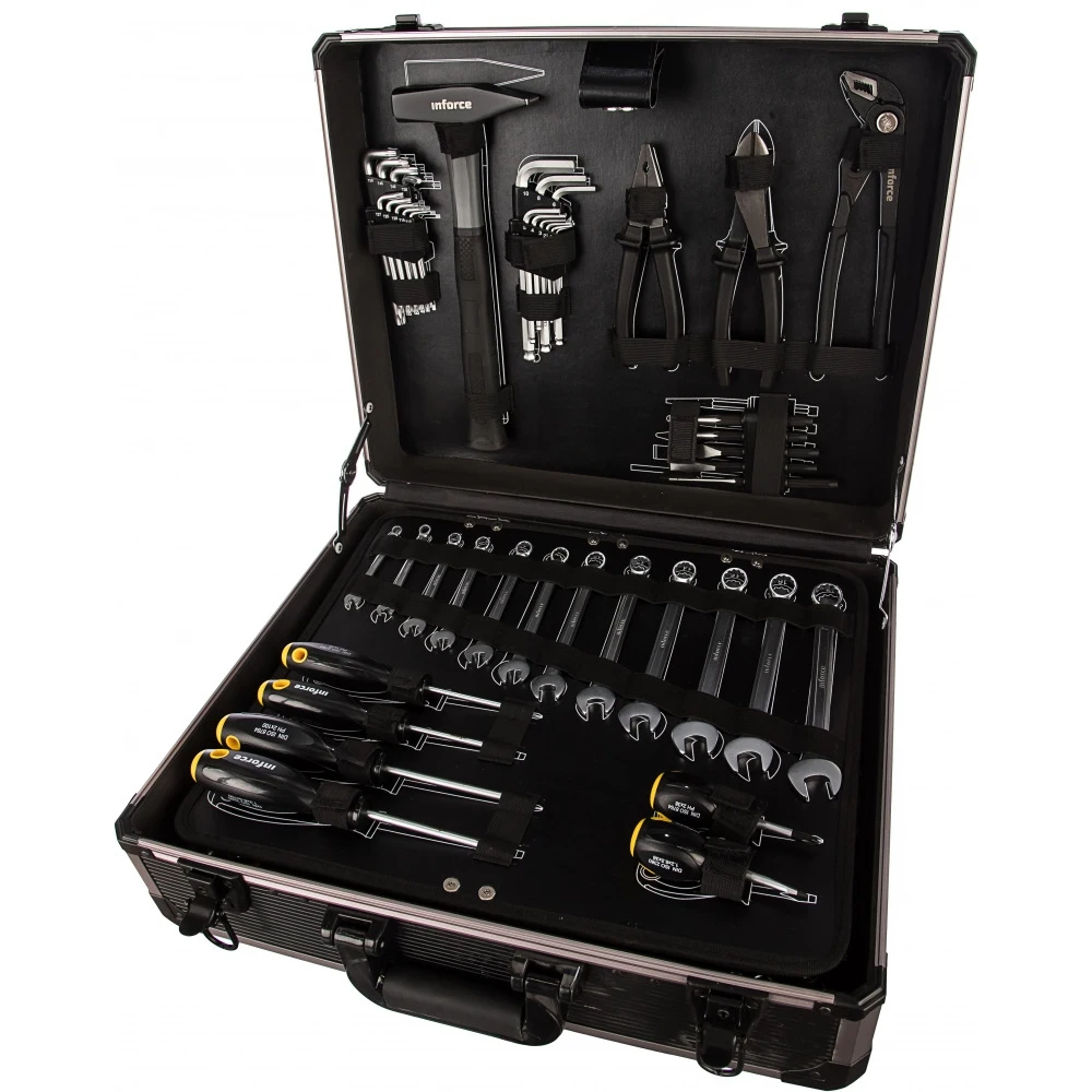 Набор инструментов inforce. Набор инструментов inforce 06-07-18. Набор инструментов inforce. Набор инструментов inforce. Набор инструментов inforce 127 предметов 1/2 дюйма и 1/4 дюйма 06-07-16.
