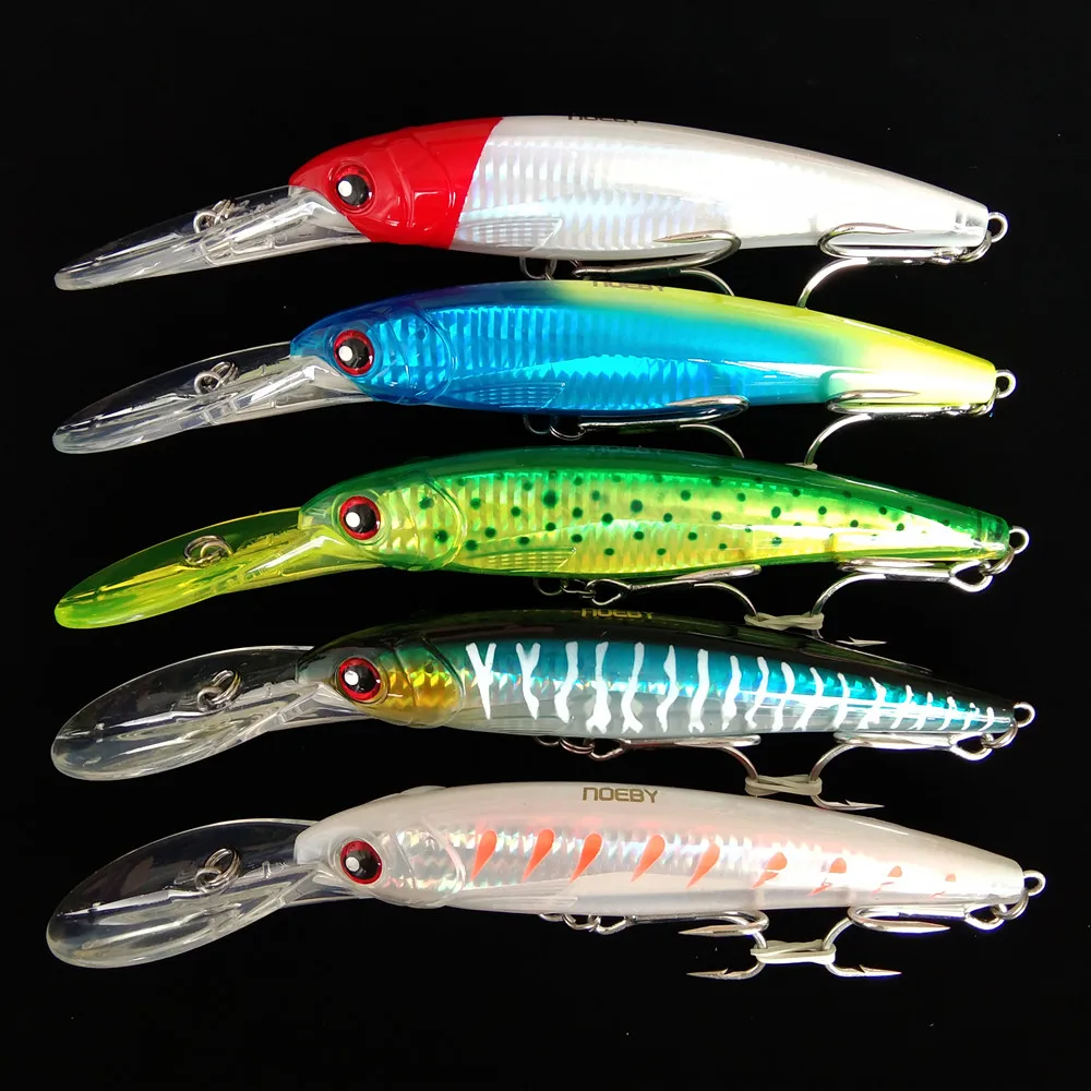 NOEBY Trolling Minnow Fishing Lure 14cm 50g 18cm 98g Sinking