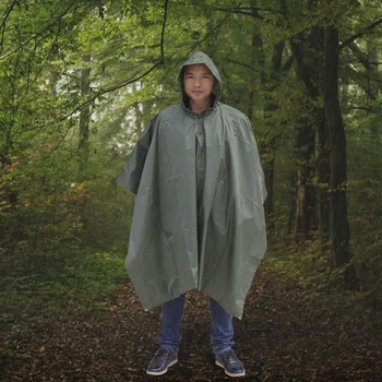 

Outdoor Hiking Camping Raincoats Thickened Cycling Hooded Poncho Tents Mat for Family Outdoor Camping Accessories