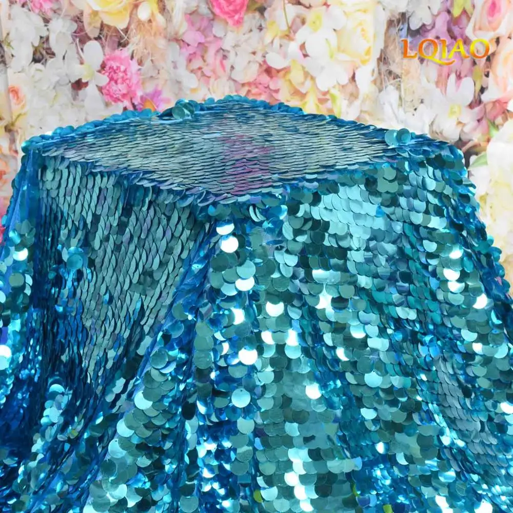 Высококачественная двусторонняя ткань с блестками 18 мм двухсторонняя