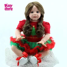 Реалистичные детские куклы KAYDORA 24 дюйма 60 см милая мягкая